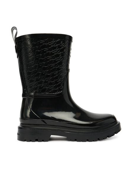 KARL LAGERFELD Kalosze KL47170 Czarny. Czarne kalosze KARL LAGERFELD, bez wzorów, z syntetyku. Za 619.99 zł.