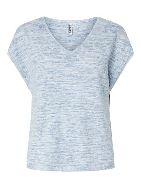 Pieces Sweter w kolorze błękitnym rozmiar: S. Niebieskie swetry Pieces, s, bez wzorów, bez ramiączek. Za 119.95 zł.