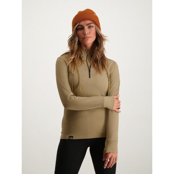 Bluza narciarska damska Poederbaas. Brązowe bielizna sportowa POEDERBAAS, bez wzorów, z elastanu. W wyprzedaży za 177.72 zł.
