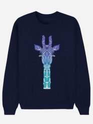 WOOOP Bluza "Giraffe Mint" w kolorze granatowym rozmiar: XXL. Niebieskie bluzy Wooop, xxl, bez wzorów, z bawełny, bez kaptura. Za 100.99 zł.