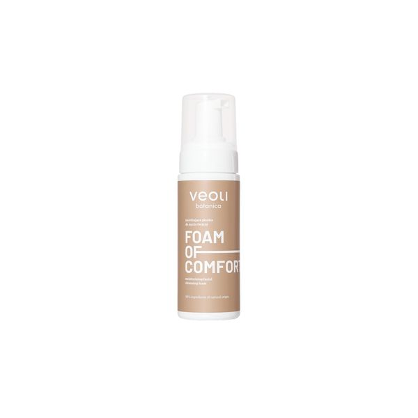Veoli Botanica FOAM OF COMFORT Nawilżająca pianka do mycia twarzy Pianki do twarzy 150 ml. Oczyszczanie Veoli Botanica. Za 63.20 zł.