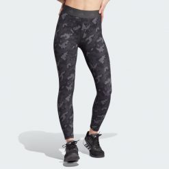 Legginsy treningowe Adidas Techfit Camo 7/8. Szare legginsy Adidas, m, bez wzorów, z materiału. Za 249.00 zł.