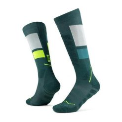 Skarpetki sportowe dla dorosłych Thermonet Over The Calf Socks. Zielone skarpety Buff, bez wzorów, z elastanu. Za 149.99 zł.