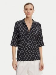 Max Mara Beachwear Bluzka Prugna 2516951019 Czarny Regular Fit. Czarne bluzki Max Mara Beachwear, s, bez wzorów, z wiskozy, bez kołnierzyka, bez ramiączek. Za 969.99 zł.