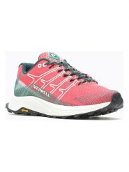 Merrell Buty "Moab" w kolorze koralowo-zielonym do biegania rozmiar: 36. Pomarańczowe obuwie sportowe Merrell, z materiału, bez zapięcia, do biegania. Za 350.56 zł.