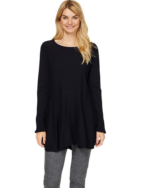 Heine Sweter w kolorze granatowym rozmiar: 34. Niebieskie swetry Heine, bez wzorów, bez ramiączek. Za 57.06 zł.