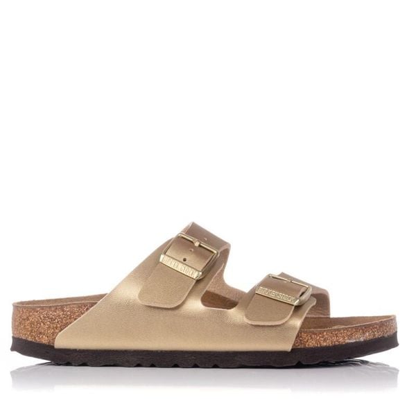 Klapki damskie Birkenstock Arizona BS. Szare klapki Birkenstock, bez wzorów, z materiału, bez obcasa. Za 309.00 zł.