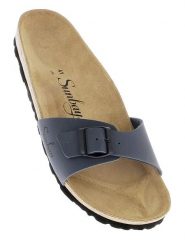 Sunbay Klapki "Jasmin" w kolorze antracytowym rozmiar: 41. Czarne klapki Sunbay, bez wzorów, z otwartym noskiem, bez obcasa. Za 119.95 zł.