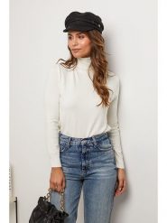 Soft Cashmere Sweter w kolorze kremowym rozmiar: 34/36. Brązowe golfy Soft Cashmere, bez wzorów, z kaszmiru, bez ramiączek. Za 73.99 zł.