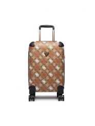 Guess Walizka kabinowa Eliette TWB931 59830 Beżowy. Brązowe walizki Guess, z aplikacjami. Za 829.99 zł.