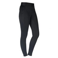 Legginsy jeździeckie damskie HORKA Kate. Czarne legginsy Horka, bez wzorów, z poliesteru, z podwyższonym stanem. Za 301.00 zł.