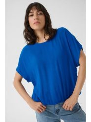 Kaffe Bluzka w kolorze niebieskim rozmiar: 46. Niebieskie bluzki Kaffe, s, bez wzorów, z wiskozy, klasyczne, bez kołnierzyka, bez ramiączek. Za 56.99 zł.
