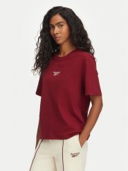 Reebok T-Shirt Gisela RK25709CCW Bordowy Regular Fit. Czerwone t-shirty Reebok, s, bez wzorów, z bawełny, bez kołnierzyka, bez ramiączek. Za 79.99 zł.