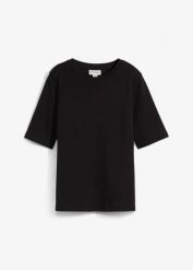 T-shirt z czystej bawełny organicznej. Czerwone t-shirty bonprix, bez wzorów, z bawełny, bez kołnierzyka, bez ramiączek. Za 47.99 zł.