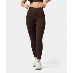 Legginsy bezszwowe push-up Carpatree Elite brązowe. Brązowe legginsy Carpatree, xs, bez wzorów, z elastanu, z podwyższonym stanem. W wyprzedaży za 169.99 zł.