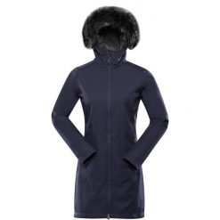 Kurtka Softshell dla Kobiet Alpine Pro Ibora Niebieska - Wodoodporna. Niebieskie kurtki sportowe Alpine Pro, bez wzorów, z softshellu, bez kaptura, trekkingowe. Za 356.99 zł.