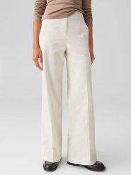 OPUS Spodnie "Mileni" w kolorze beżowym rozmiar: 40. Brązowe spodnie materiałowe Opus, bez wzorów, z materiału. Za 173.99 zł.