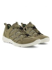 Ecco Sneakersy w kolorze khaki rozmiar: 38. Brązowe trampki ecco, bez wzorów, z materiału, bez zapięcia. Za 343.45 zł.