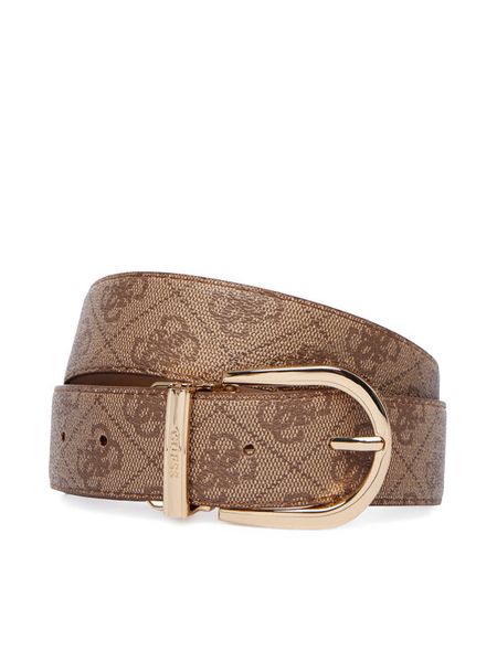 Guess Pasek BW9492 P6435 Brązowy. Brązowe paski Guess, z aplikacjami, ze skóry. Za 284.99 zł.