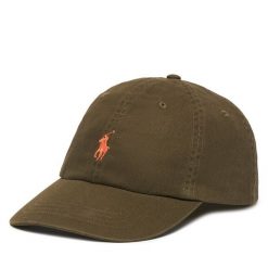 Czapka z daszkiem Polo Ralph Lauren. Brązowe czapki Polo Ralph Lauren, bez wzorów. Za 259.99 zł.