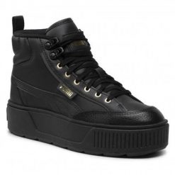 Buty do chodzenia damskie Puma Karmen Mid. Czarne obuwie sportowe Puma, z gumy, za kostkę, bez zapięcia, trekkingowe. Za 411.00 zł.