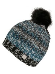 Regatta Czapka "Frosty Hat V" w kolorze niebiesko-czarno-szarym rozmiar: onesize. Czarne czapki Regatta, bez wzorów, ze splotem. Za 43.99 zł.