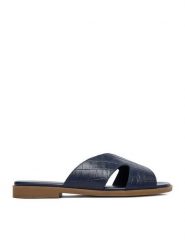 Lasocki Klapki CEO-WI33-FOXI-61 Granatowy. Niebieskie klapki Lasocki, bez wzorów, ze skóry, bez obcasa. Za 149.99 zł.