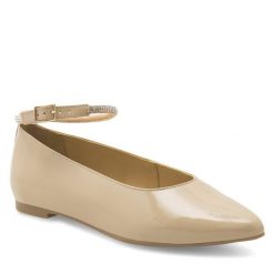 Baleriny Lasocki. Brązowe baleriny Lasocki, bez wzorów, bez obcasa. Za 169.99 zł.