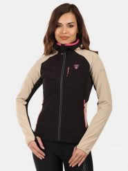 Kilpi Kurtka softshellowa "Baleo" w kolorze beżowo-czarnym rozmiar: 44. Brązowe kurtki sportowe Kilpi, bez wzorów, bez kaptura, outdoorowe. Za 304.99 zł.