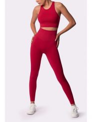 Spaio Legginsy sportowe "Adapt" w kolorze czerwonym rozmiar: L. Czerwone legginsy sportowe Spaio, l, bez wzorów, z materiału, outdoorowe. Za 131.12 zł.