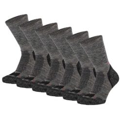 Skarpety turystyczne dla dorosłych Xtreme Wełna Merino, 6 szt. Szare skarpety XTREME SOCKSWEAR, bez wzorów, z wełny. Za 203.99 zł.