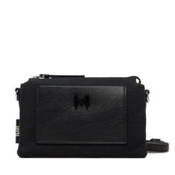 Torebka Marella. Czarne listonoszki Marella, bez wzorów, bez dodatków. Za 389.99 zł.