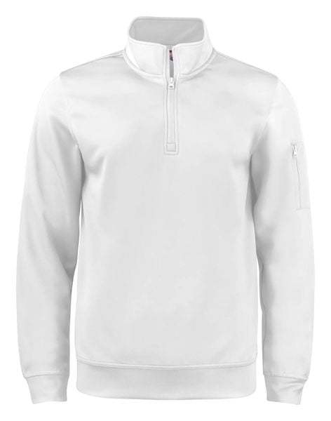 Clique Basic Active Half Zip bluza unisex 100% poliester – White. Białe bluzy CLIQUE, s, bez wzorów, z poliesteru, bez kaptura. Za 172.64 zł.