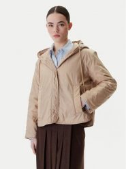 Weekend Max Mara Kurtka przejściowa Agreste 2615481041 Beżowy Regular Fit. Brązowe kurtki Weekend Max Mara, bez wzorów, z syntetyku, bez kaptura. Za 1,689.00 zł.