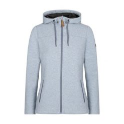 Trespass Raniya - Damska codzienna bluza z kapturem w kolorze chłodnego błękitu. Niebieskie bluzy Trespass, z aplikacjami, z materiału, z kapturem. Za 324.99 zł.