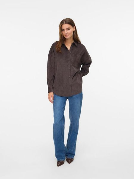 Vero Moda Koszula sztruksowa w kolorze brązowym rozmiar: XL. Brązowe koszule Vero Moda, xl, bez wzorów, ze sztruksu, bez kołnierzyka, bez ramiączek. Za 149.95 zł.