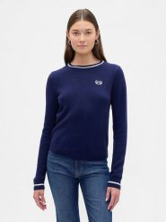 GAP Sweter w kolorze granatowym rozmiar: S. Niebieskie swetry GAP, s, bez wzorów, bez ramiączek. Za 176.08 zł.