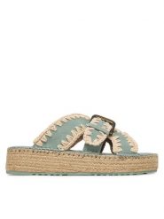 Mou Espadryle MU.SW641003A Brązowy. Brązowe espadryle Mou, bez wzorów, ze skóry, bez obcasa, bez zapięcia. Za 899.99 zł.