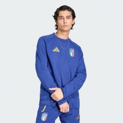 Bluza Włochy Tiro Travel Crew. Bluzy Adidas, m, bez wzorów, z bawełny, bez kaptura. Za 259.00 zł.