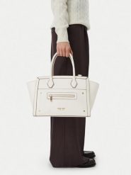 Nine West Torebka CEO-NW-M-002-10 Kremowy. Białe torebki klasyczne Nine West, bez wzorów, ze skóry, bez dodatków. Za 249.99 zł.