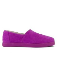 TOMS Skórzane espadryle w kolorze fioletowym rozmiar: 41. Różowe espadryle Toms, bez wzorów, bez obcasa, bez zapięcia. Za 174.95 zł.