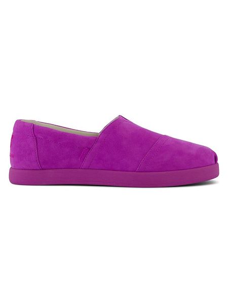 TOMS Skórzane espadryle w kolorze fioletowym rozmiar: 41. Różowe espadryle Toms, bez wzorów, bez obcasa, bez zapięcia. Za 189.95 zł.