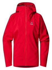 Haglöfs Kurtka funkcyjna "Korp Proof" w kolorze czerwonym rozmiar: XS. Czerwone kurtki sportowe Haglöfs, m, bez wzorów, z materiału, bez kaptura, outdoorowe. Za 325.03 zł.
