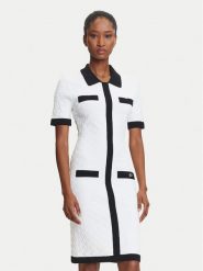 KARL LAGERFELD Sukienka dzianinowa A3W13036 Écru Slim Fit. Sukienki KARL LAGERFELD, xl, bez wzorów, z dzianiny, bez kołnierzyka, bez ramiączek. Za 1,099.00 zł.