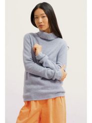 AUTHENTIC CASHMERE Kaszmirowy golf w kolorze błękitnym rozmiar: M. Niebieskie golfy AUTHENTIC CASHMERE, m, bez wzorów, z kaszmiru, bez ramiączek. Za 521.99 zł.