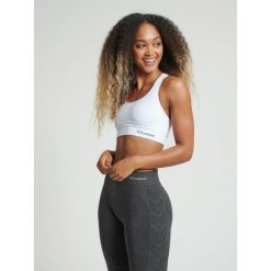 Stanik fitness cardio Hummel hmltif. Białe biustonosze Hummel, bez wzorów. Za 140.00 zł.