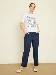 BGN Koszulka w kolorze białym rozmiar: 40. Białe bluzki BGN, bez wzorów, bez kołnierzyka, bez ramiączek. Za 56.99 zł.