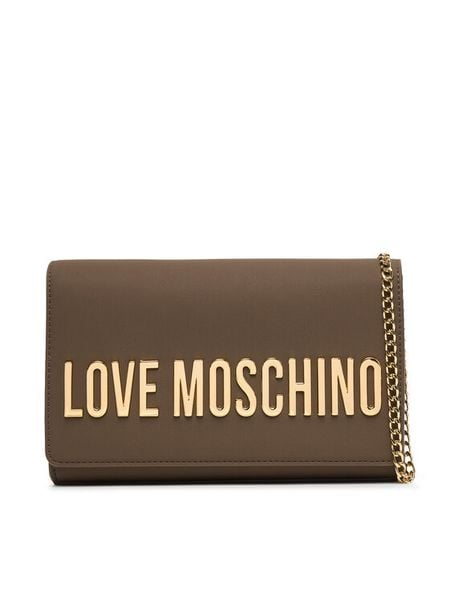 LOVE MOSCHINO Torebka JC4103PP1OKD0203 Brązowy. Brązowe torebki klasyczne Love Moschino, bez wzorów, ze skóry, bez dodatków. Za 699.99 zł.