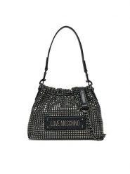 LOVE MOSCHINO Torebka JC4138PP1MLL100A Czarny. Czarne torebki klasyczne Love Moschino, bez wzorów, z materiału, bez dodatków. Za 439.99 zł.