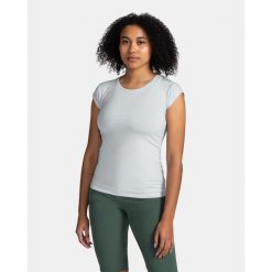 Damski bawełniany t-shirt Kilpi PROMO-W. Szare t-shirty Kilpi, l, bez wzorów, z bawełny, bez kołnierzyka, bez ramiączek. Za 60.57 zł.